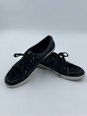 KEDS Women’s Navy Blue Suede Lace-Up Sneakers  8